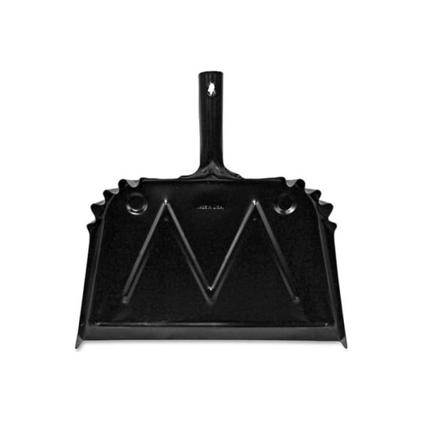 Sp Richards Genuine Joe Dust Pan, Metal, 20 Gauge Steel, 12", Black - GJO85151 GJO85151 - main